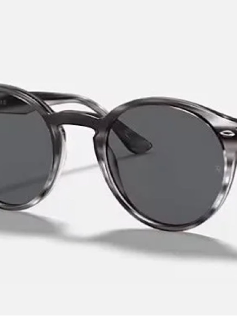 Ray-Ban Round Sunglasses in Gray and Black Light Havana Photo Clear never worn